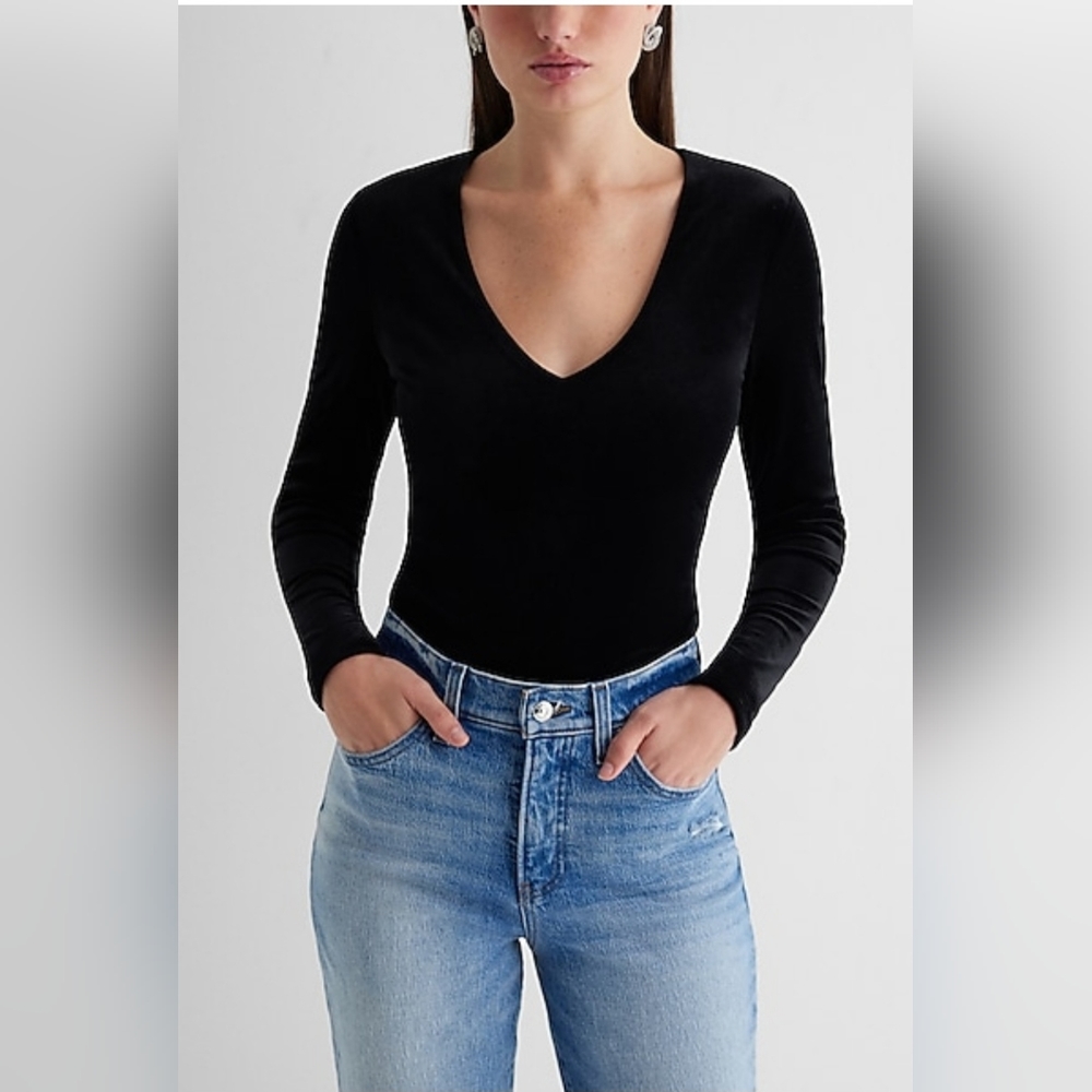 Epress velvet bodysuite